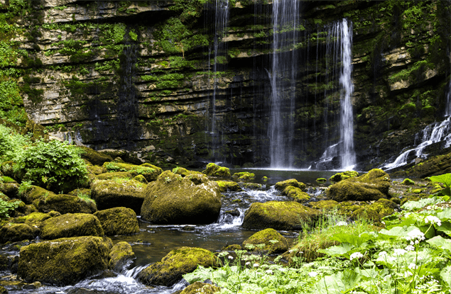 Natuur in Franche Comte, Jura: Cascades de Herisson