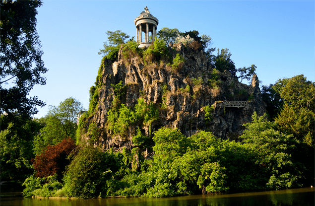 Natuur in Parijs: Parc des Buttes Chaumont