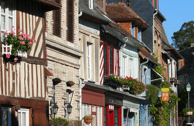 Beaumont-en-Auge in Normandië