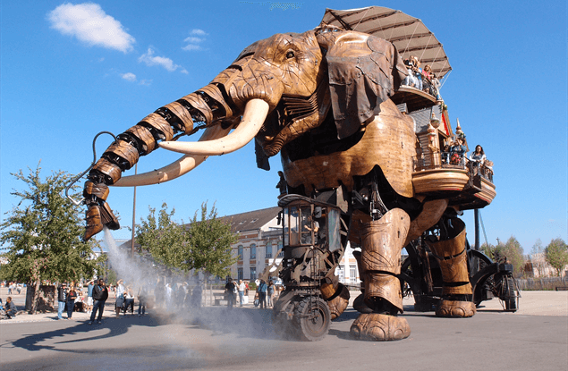 Bezienswaardigheden Loirestreek: Mechanische olifant in Nantes