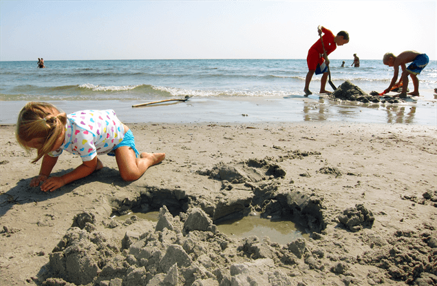 Kinderen in Poitou Charentes, Ile d'Oleron